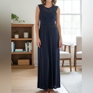 H&M Dark Blue Maxi Dress